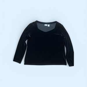 Chico's Elegant Black Long Sleeve Top